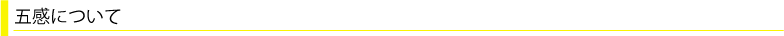 五感について