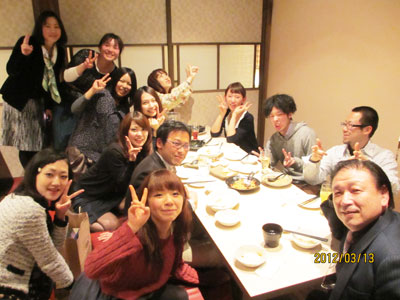 二期生の追い出しコンパ